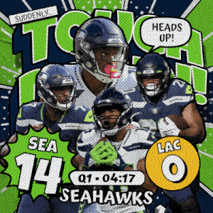 Los Angeles Chargers (0) Vs. Seattle Seahawks (14) First Quarter GIF - Nfl National Football League Football League GIFs