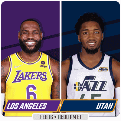 Los Angeles Lakers Vs. Utah Jazz Pre Game GIF - Nba Basketball Nba 2021 GIFs