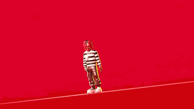 a person with red hair is standing in front of a large fire