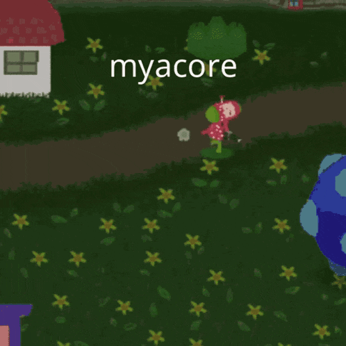 the word myacore that is on a drawing