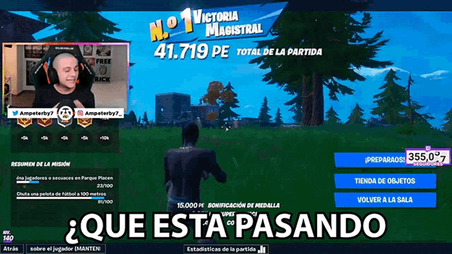 a screenshot of a video game with the words que esta pasando