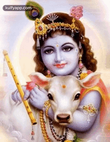 Lord Krishna.Gif GIF - Lord Krishna Bless You Unnai Aasirvathikkiren GIFs