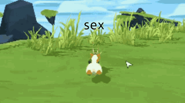 a video game with the word sex written on the screen