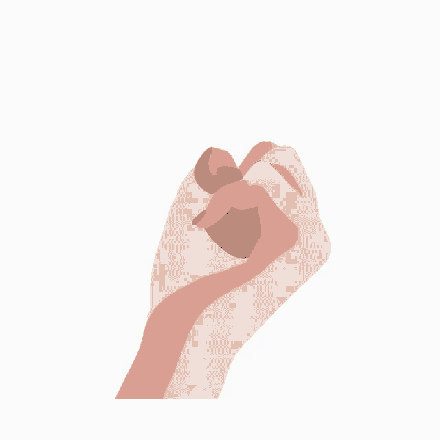 a woman 's hand with red nail polish and lady like written on her index finger