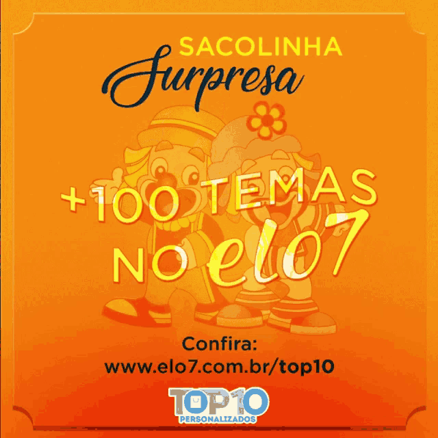 a poster with a unicorn and the words sacolinha surpresa