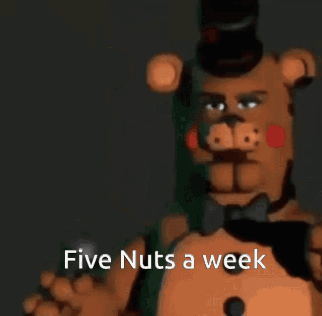 Fnaf Five Nuts A Week GIF - Fnaf Five Nuts A Week Five GIFs