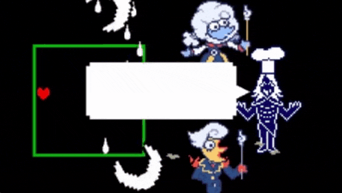 a video game with a speech bubble that says ok