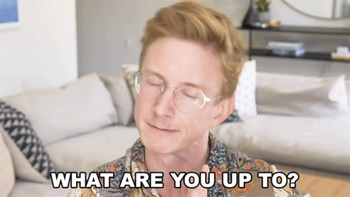What Are You Up To Tyler Oakley GIF - What Are You Up To Tyler Oakley Suspicious GIFs