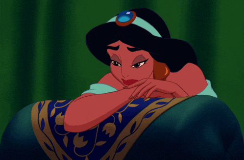 a cartoon princess is sleeping on a couch