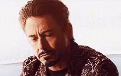 Ckckck GIF - Robert Downey Shaking Head Iron Man GIFs
