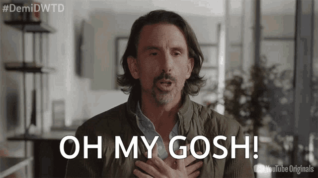 a man says oh my gosh in a youtube originals ad