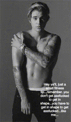 a black and white photo of justin bieber with a caption