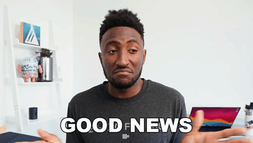 Good News Marques Brownlee GIF - Good News Marques Brownlee It'S A Good Thing GIFs