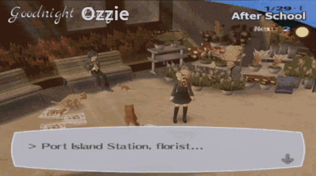 a screenshot of a video game called goodnight ozie