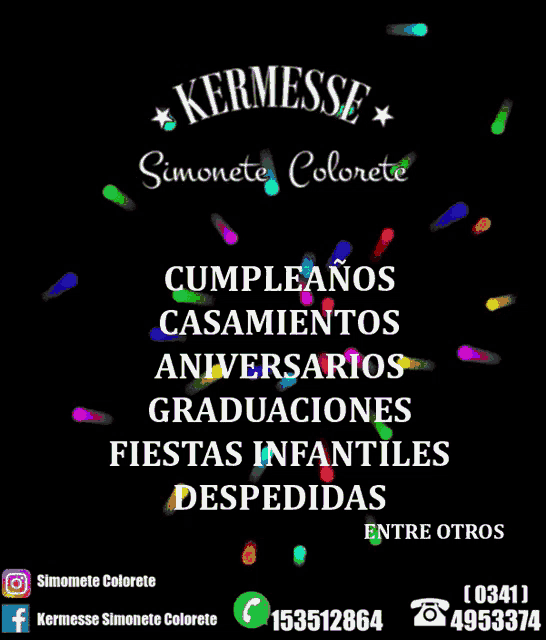 a flyer for a company called simonete colorete