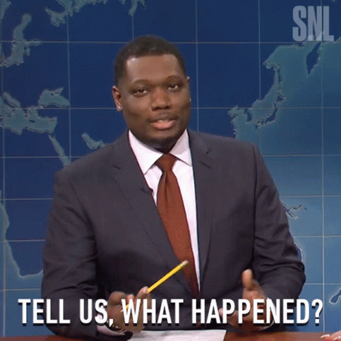 Tell Us What Happened Michael Che GIF - Tell Us What Happened Michael Che Saturday Night Live GIFs