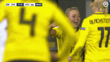 a soccer game is being played between svk and sve