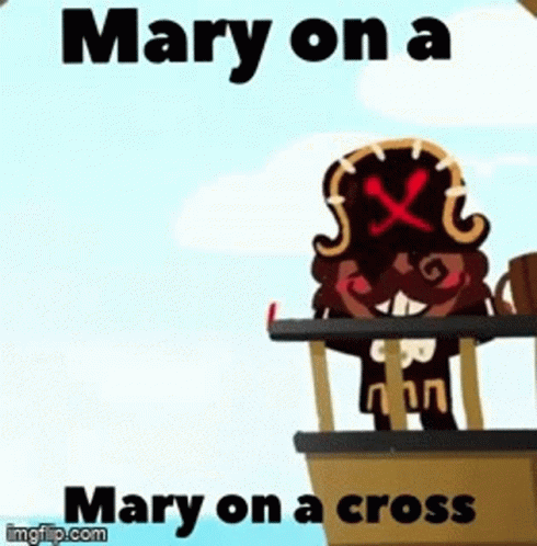Pirate Cookie Mary On A Cross GIF - Pirate Cookie Mary On A Cross Maddie X Pirate GIFs