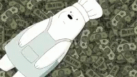 We Bare Bears Rolling In Money GIF - We Bare Bears Rolling In Money Money GIFs