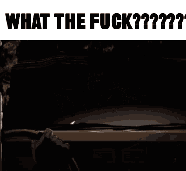 a picture of a truck with the words what the fuck