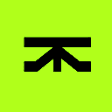 a black letter k on a green background .