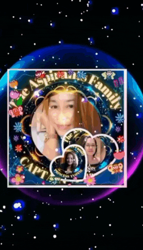 a picture of a woman in a frame that says the aspiration family