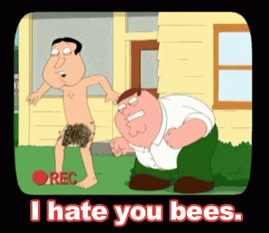 Hate You Bees Family Guy GIF - Hate You Bees Family Guy Bees GIFs