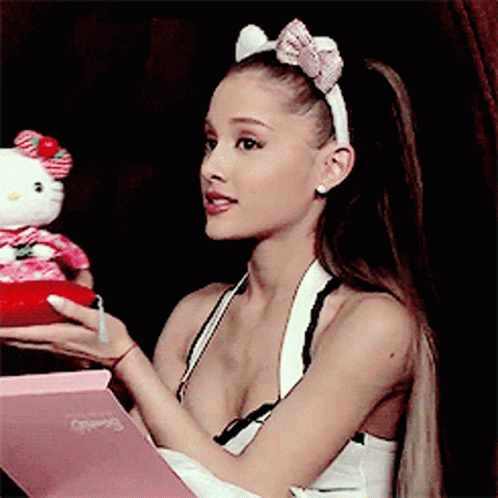 Hello Kitty Ariana Grande GIF