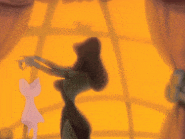 a close up of a cartoon character 's face with glowing eyes