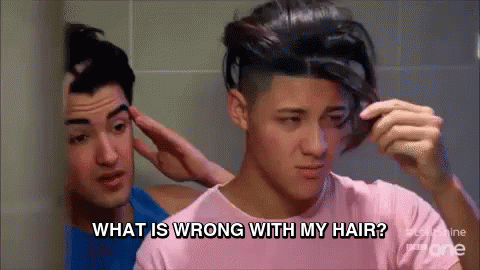 Bad Hair Day GIF - What Is Wrong With My Hair Bad Hair Day Awkward GIFs