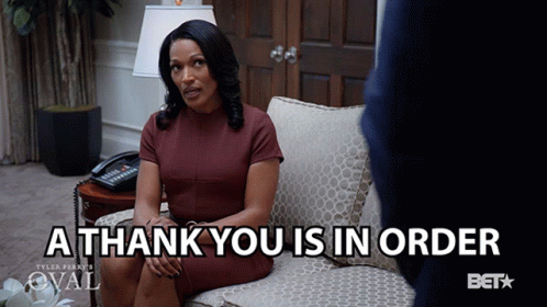 A Thank You Is In Order Owe Me One GIF - A Thank You Is In Order Owe Me One Give Thanks GIFs