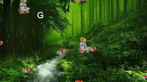 Jai Veer Hanuman Nature GIF - Jai Veer Hanuman Nature Raining GIFs