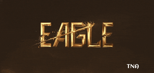 a poster for eagle by ravi teja