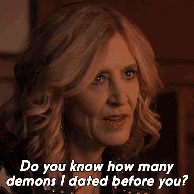 Do You Know How Many Demons I Dated Before You Sheryl Luria GIF - Do You Know How Many Demons I Dated Before You Sheryl Luria Evil N Is For Night Terrors GIFs
