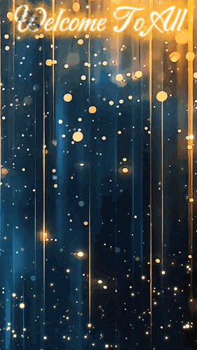 a blue background with the words welcome to all written on it