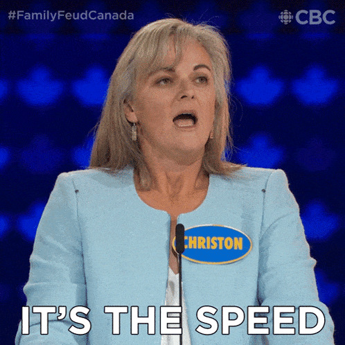 Its The Speed Christon GIF - Its The Speed Christon Family Feud Canada GIFs