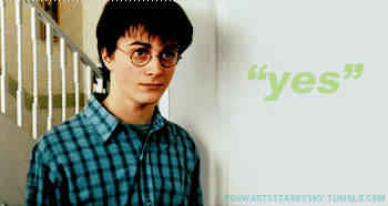 "Yes" GIF - Yes Harrypotter Danielradcliffe GIFs