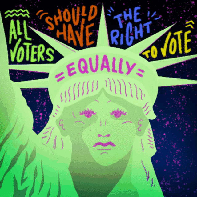 All Voter Should Have The Right To Vote Equally Vrl GIF - All Voter Should Have The Right To Vote Equally Vrl Statue Of Liberty GIFs