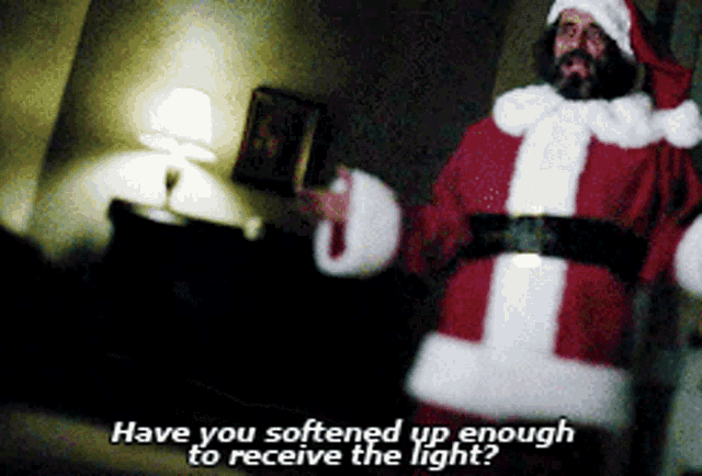 Ian Mcshane Santa Claus GIF - Ian Mcshane Santa Claus Bad GIFs