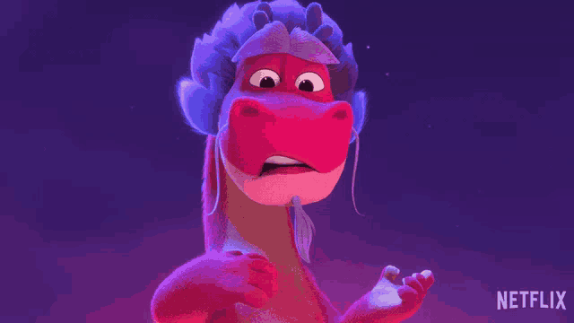 a netflix logo is on the bottom of a picture of a cartoon dragon