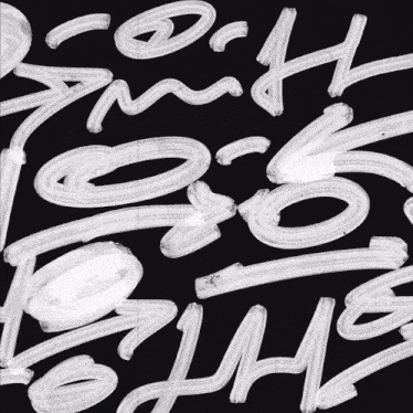 a black background with a bunch of white letters and the word love