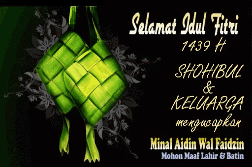a greeting card that says selamat idul fitri