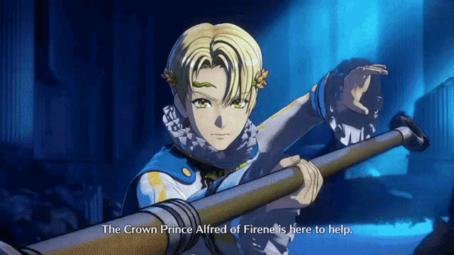 the crown prince alfred of firene is here to help in a video game