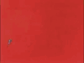 a cartoon of a duck dancing in front of a sign that says ' dot '