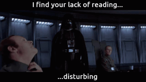 No Reading Lack Of Reading GIF - No Reading Lack Of Reading Vader GIFs