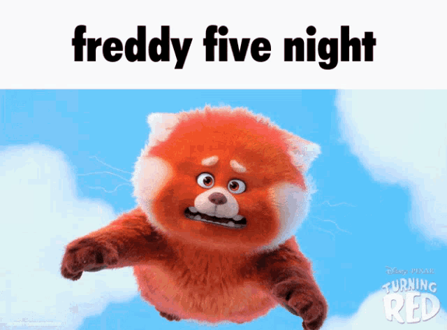 a stuffed animal with the words freddy five night on it