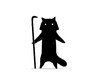 a silhouette of a bat holding a flag in its mouth on a white background .