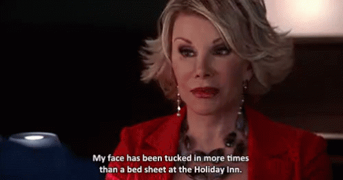 My Face Has Been Tucked GIF - Face Tucked Holiday Inn GIFs