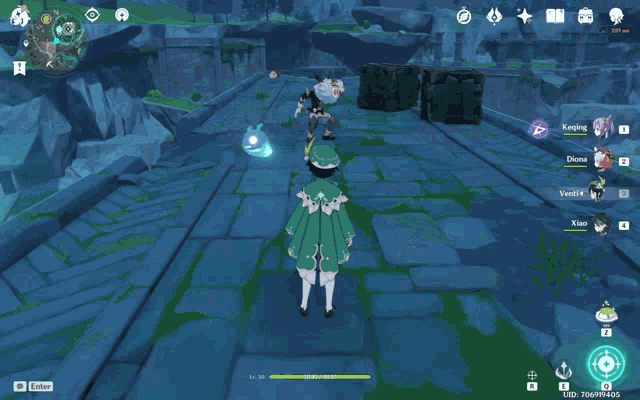a screenshot of a video game shows a character with a sword