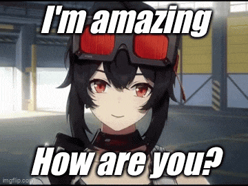a picture of a girl with sunglasses and the words i 'm amazing how are you .